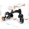 Egyensúlyozó bicikli pedálokkal – 3 az 1-ben, oldalsó kerekekkel, fekete, ECOTOYS