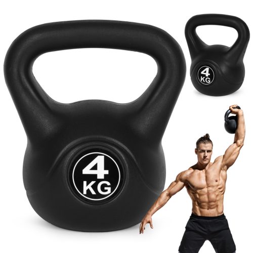 Kettlebell 4 kg edzéshez, súlygolyó, fitnesz ModernHome