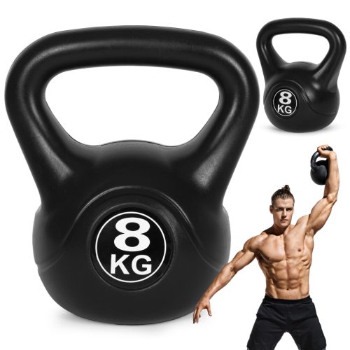 Kettlebell 8 kg edzéshez, súlygolyó, fitnesz ModernHome