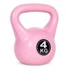 Kettlebell 4 kg edzéshez, súlygolyó, fitnesz, rózsaszín, ModernHome