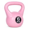 Kettlebell 6 kg edzéshez, súlygolyó, fitnesz, rózsaszín, ModernHome