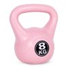 Kettlebell 8 kg edzéshez, súlygolyó, fitnesz, rózsaszín, ModernHome