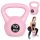 Kettlebell 10 kg edzéshez, súlygolyó, fitnesz, rózsaszín, ModernHome