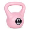 Kettlebell 12 kg edzéshez, súlygolyó, fitnesz, rózsaszín, ModernHome