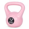 Kettlebell 12 kg edzéshez, súlygolyó, fitnesz, rózsaszín, ModernHome