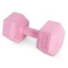 Hatszögletű kézisúlyzó szett 2x3 kg, edzősúlyok, pink, ModernHome