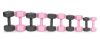 Hatszögletű kézisúlyzó szett 2x4 kg, edzősúlyok, pink, ModernHome