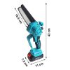 Vezeték nélküli mini láncfűrész, kefementes motorral, 21V, hordtáskával