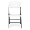 4 darabos összecsukható szék szett, fém, HDPE, fehér, ModernHome