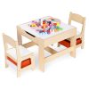 Gyerek bútor szett – asztal + 2 szék, krétatáblával ECOTOYS