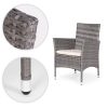 Rattan hatású kerti bútor szett – 4 szék + kerek asztal MultiGarden
