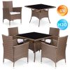 Rattan hatású kerti bútor szett – 4 szék + asztal MultiGarden
