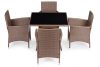 Rattan hatású kerti bútor szett – 4 szék + asztal MultiGarden
