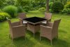 Rattan hatású kerti bútor szett – 4 szék + asztal MultiGarden