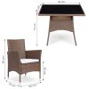 Rattan hatású kerti bútor szett – 4 szék + asztal MultiGarden