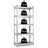 Tárolóállvány 180x90x40 cm, horganyzott acél, 5 polc, 875 kg teherbírás – ModernHome