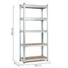 Tárolóállvány 180x90x40 cm, horganyzott acél, 5 polc, 875 kg teherbírás – ModernHome