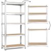 Tárolóállvány 180x90x40 cm, horganyzott acél, 5 polc, 875 kg teherbírás – ModernHome