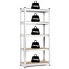 Tárolóállvány 205x120x45 cm horganyzott acél, 5 polc, 875 kg teherbírás ModernHome