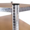 Sarok tárolópolc 180x90x40 cm horganyzott acél, 5 polc, 875 kg teherbírás ModernHome