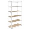 Tárolóállvány 222x110x50 cm horganyzott acél, 6 polc, 1050 kg teherbírás ModernHome