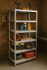 Tárolóállvány 222x110x50 cm horganyzott acél, 6 polc, 1050 kg teherbírás ModernHome