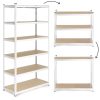 Tárolóállvány 222x110x50 cm horganyzott acél, 6 polc, 1050 kg teherbírás ModernHome