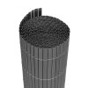 Kétszínű bambusz szőnyeg 100x500 cm erkélyre, teraszra, kerítésre, antracit MultiGarden