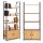 Indusztriál loft polc szekrénnyel és 4 polccal ModernHome