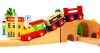 74 darabos elemes fa vasútpálya Ecotoys