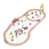 Elemes fa vasúti játékszett Ecotoys