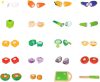 Vágós zöldségek fából, 20 db Ecotoys