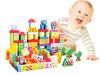 Fa oktató építőkockák – farm szett, 100 darab, Ecotoys