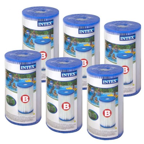 Intex szűrőbetét, 6 db, B típus (29005)
