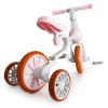 4 az 1-ben futóbicikli pedállal, oldalkerekekkel, rózsaszín – ECOTOYS