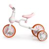 4 az 1-ben futóbicikli pedállal, oldalkerekekkel, rózsaszín – ECOTOYS