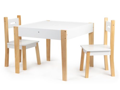 Asztal két székkel, gyerekbútor szett ECOTOYS