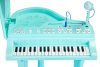 Zongora orgona billentyűs hangszer mikrofonnal és mp3-lejátszóval