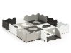 Habosított játszószőnyeg kerítéssel, puzzle szárazmedence, 25 elem, ECOTOYS