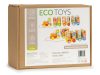 Fa vonat nagy oktató építőkockákkal, ábécé – Ecotoys