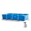 Nagy téglalap alakú kerti medence 4-5x2-2 m INTEX