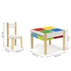 Fából készült gyerekbútor szett: asztal + 2 szék ECOTOYS