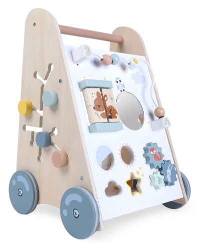 Fa oktató tologató járássegítő mozgatható elemekkel, ECOTOYS