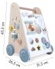 Fa oktató tologató járássegítő mozgatható elemekkel, ECOTOYS