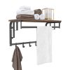Loft fa polc ruhafogasokkal