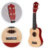 Gyerekeknek való fa ukulele gitár, 4 nylon húr, ECOTOYS