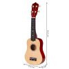Gyerekeknek való fa ukulele gitár, 4 nylon húr, ECOTOYS