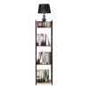 Modern fa polc, fém vázas loft, 4 polccal