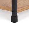 Modern fa polc, fém vázas loft, 5 polccal