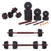 Állítható kézisúlyzók 2x20 kg súlyzókészlet 40 kg rúddal